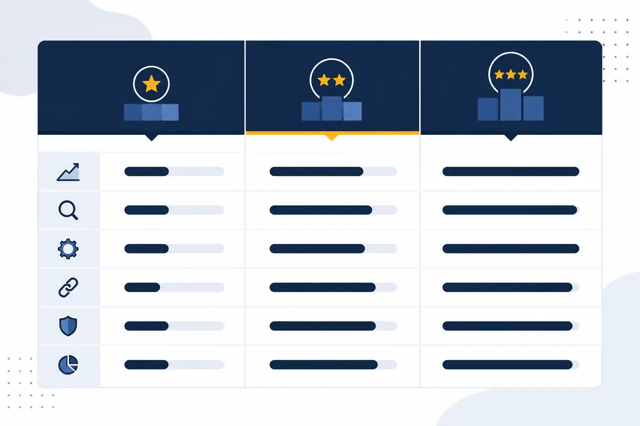 Comparaison des effets SEO entre backlinks à 30, 100 et 300 euros sur 12 mois