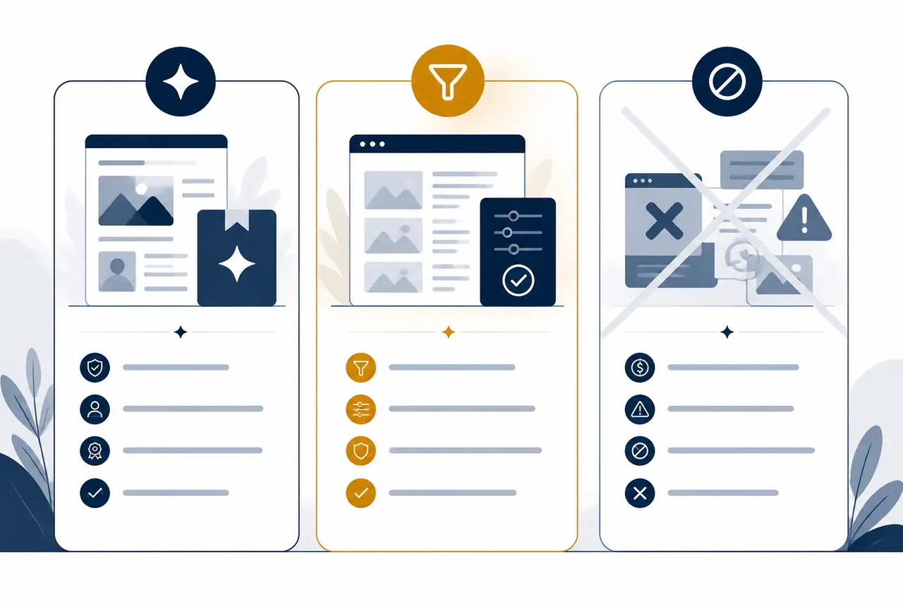 Comparatif des plateformes utilisables en YMYL santé : Paper Club, getfluence et SemJuice avec sélection éditoriale