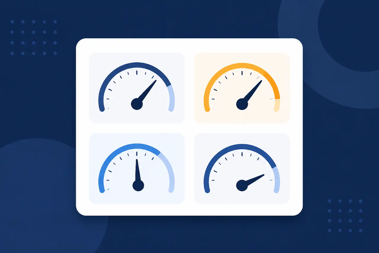 Tableau de bord des KPI mensuels d’un éditeur : DR, trafic, articles, demandes et revenu
