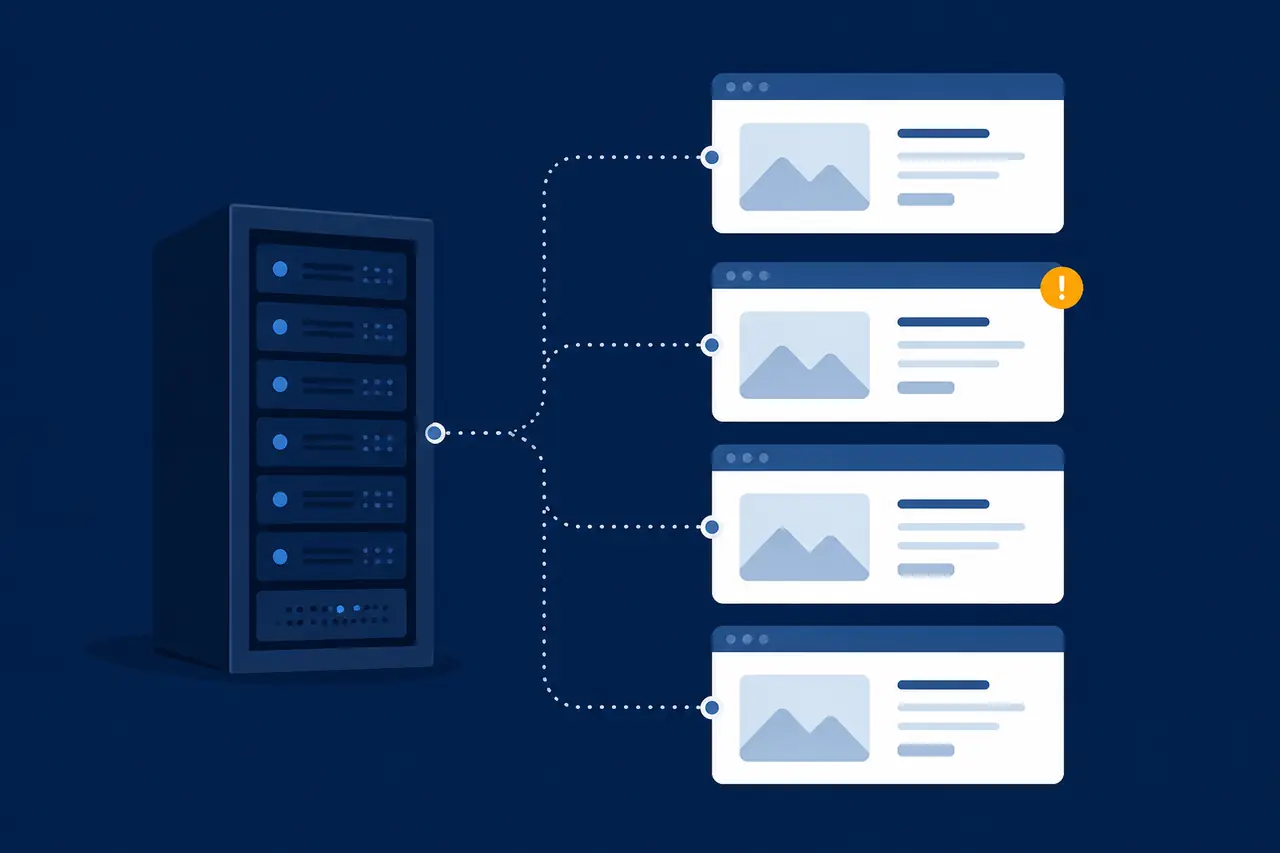 Footprints techniques PBN : IP partagée, plage datacenter, DNS et Whois identiques entre les sites