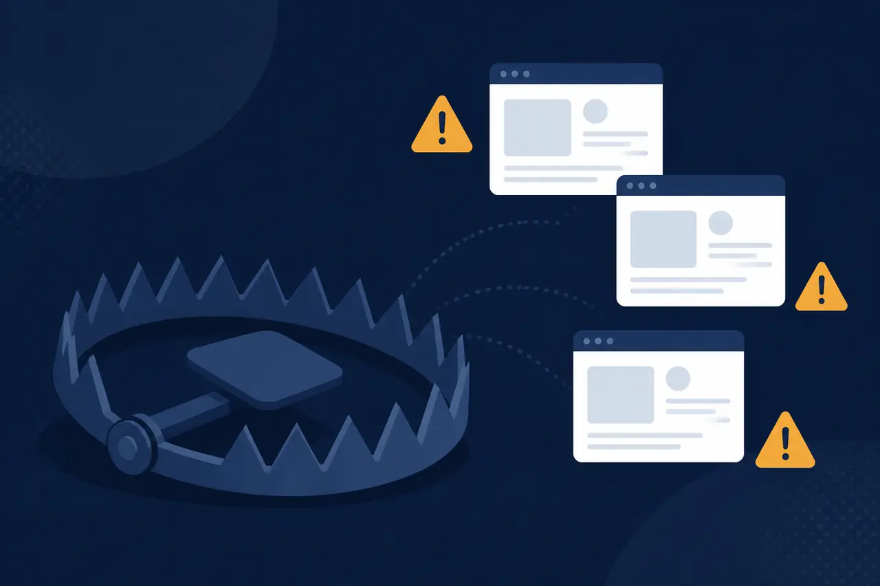 Pièges du netlinking gratuit 2026 mass submissions schemes spam