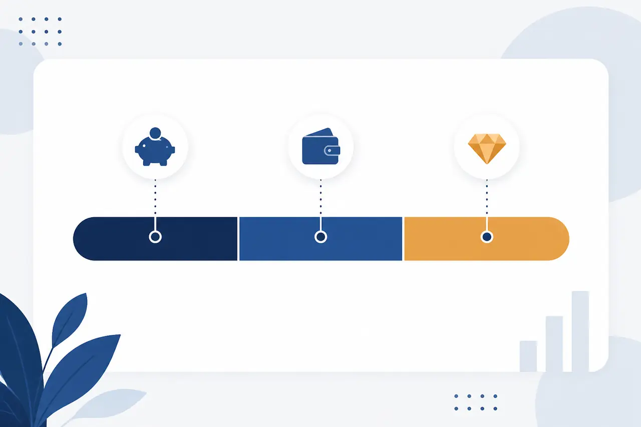 Budgets de démarrage typique en netlinking : sous 100 euros, 100-300 euros, plus de 300 euros
