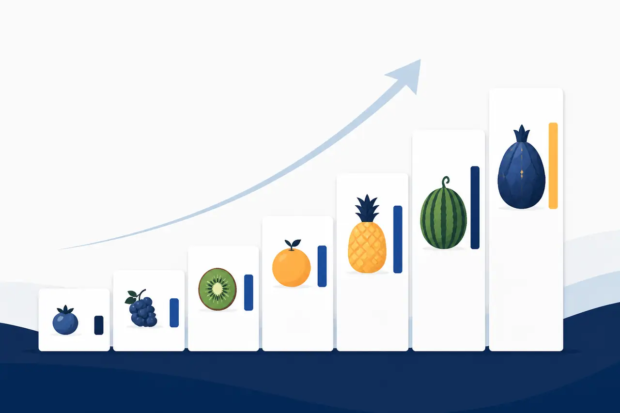 Tarifs SemJuice 2026 : grille par tier de fruit, de la fraise à la pastèque, plus les options de rédaction